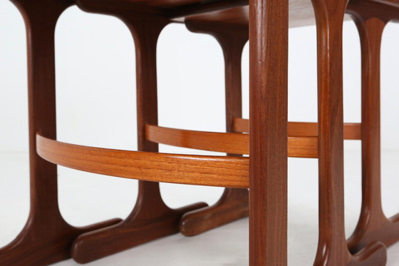 Image 1 of Set of 3 Teak Wood Nesting Tables by G-Plan, 1970s, UK