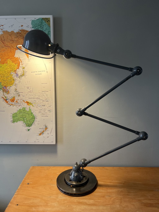 Jieldé Floor Lamp, Four Arms, Original Machine Gray