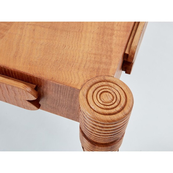 Image 1 of Vintage Art Deco coffee table in solid ash by Pier Luigi Colli, Italy 1950