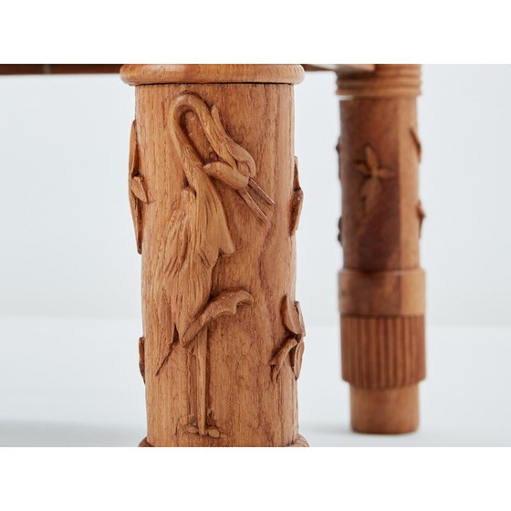 Image 1 of Vintage Art Deco coffee table in solid ash by Pier Luigi Colli, Italy 1950