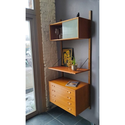 Vintage wall unit by Preben Sorensen, Denmark 1960