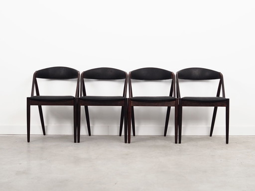 Set Of Four Rosewood Chairs, Danish Design, 1970S, Designer: Kai Kristiansen