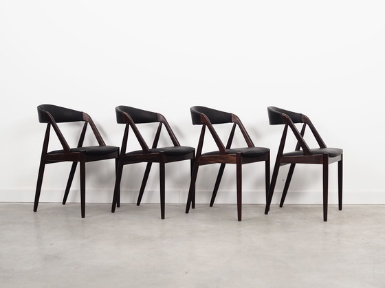 Image 1 of Set Of Four Rosewood Chairs, Danish Design, 1970S, Designer: Kai Kristiansen