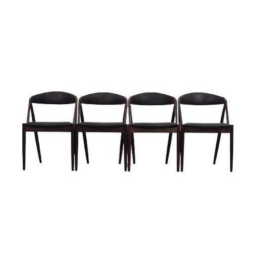 Set Of Four Rosewood Chairs, Danish Design, 1970S, Designer: Kai Kristiansen