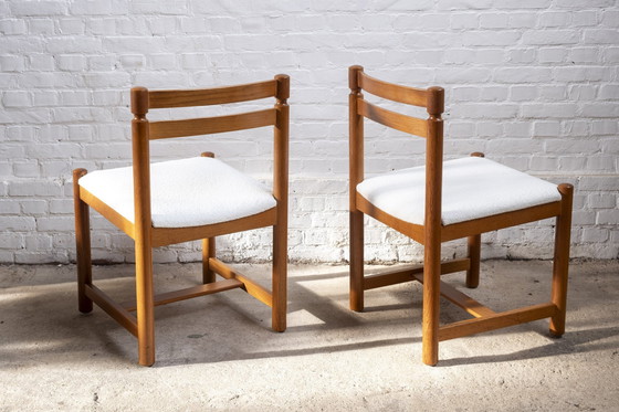 Image 1 of 6X Scandinavian dining chair in solid oak, 1960S