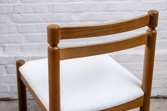 Image 1 of 6X Scandinavian dining chair in solid oak, 1960S