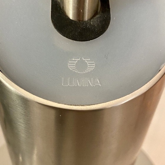 Image 1 of Vintage zed lamp in brushed steel by Tommaso Cimini and Walter Monici, 1980