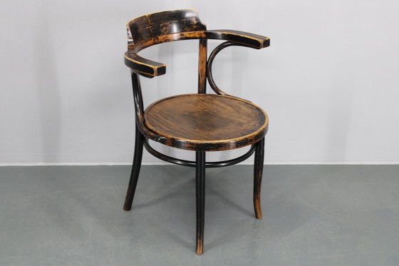 Image 1 of 1940S Bentwood Office Or Side Chair, Czechoslovakia