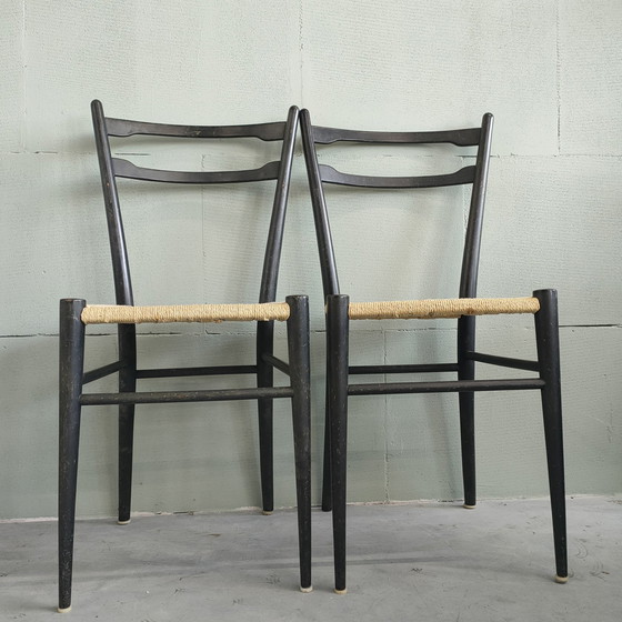 Image 1 of 2x Vintage Kitchen Chairs 1950s