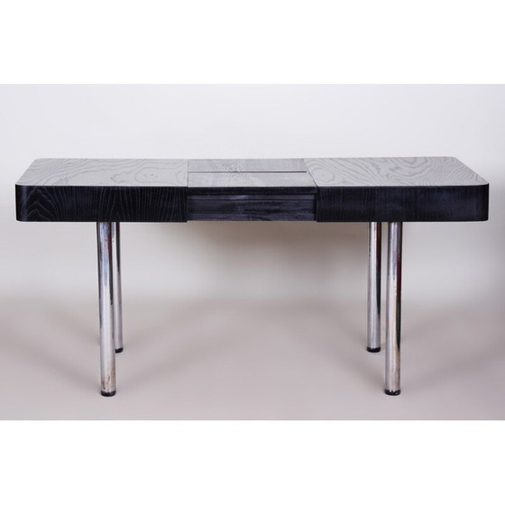 Image 1 of Vintage extendable oak table, Czech Republic 1930-1939