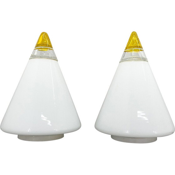Image 1 of Pair of vintage table lamps by Giusto Toso for Vetri Murano, 1970s