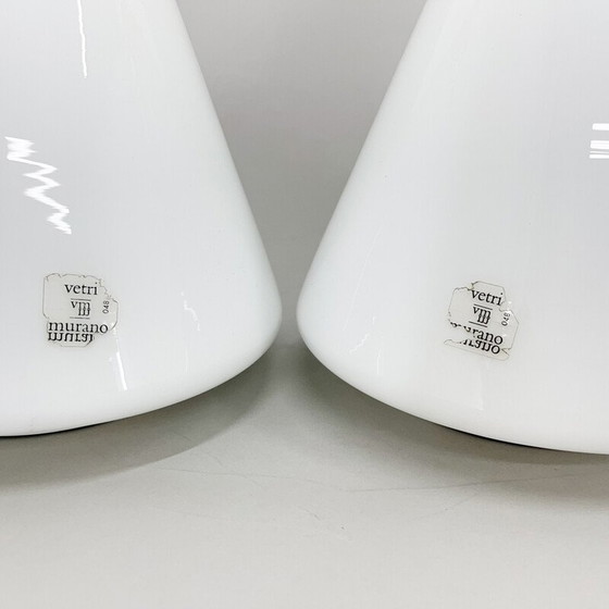 Image 1 of Pair of vintage table lamps by Giusto Toso for Vetri Murano, 1970s