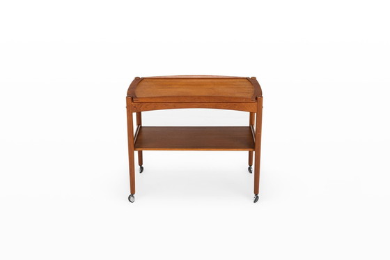 Image 1 of Danish Serving Trolley By Poul Hundevad For Hundevad & Co, Denmark 1960S