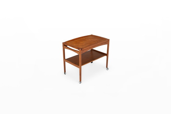 Image 1 of Danish Serving Trolley By Poul Hundevad For Hundevad & Co, Denmark 1960S