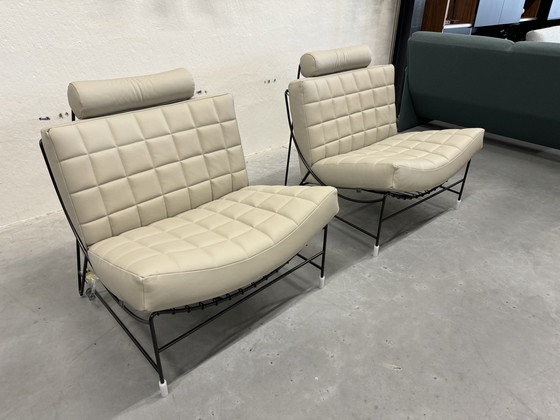 Image 1 of 2 Leolux Volare Armchairs Chuchubi Leather