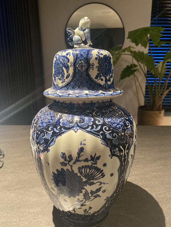 Image 1 of 2x By Boch Delft blue vases