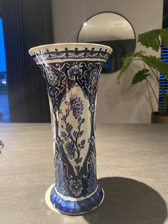 Image 1 of 2x By Boch Delft blue vases