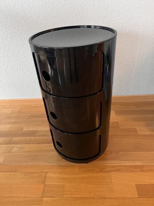 Round Three-Compartment Container By Anna Castelli For Kartell