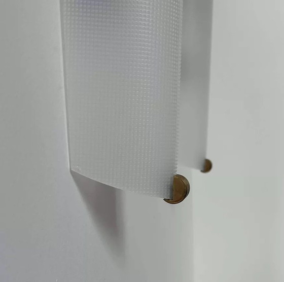 Image 1 of 2 applique vintage in ottone e plexiglas, Francia 1960