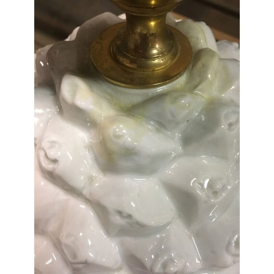 Image 1 of Vintage Porcelain Pineapple Lamp, Italy 1970