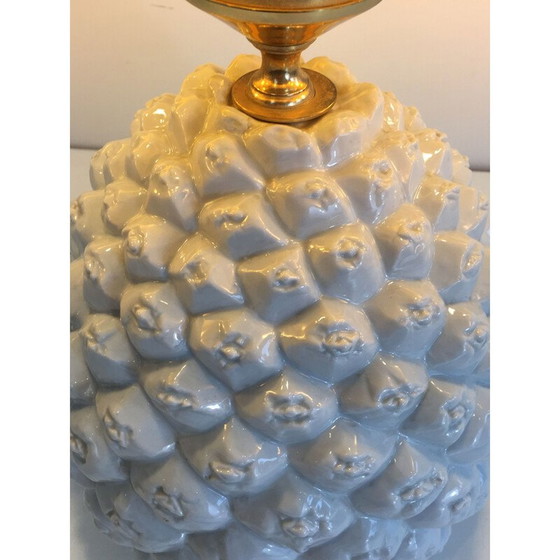 Image 1 of Vintage Porcelain Pineapple Lamp, Italy 1970