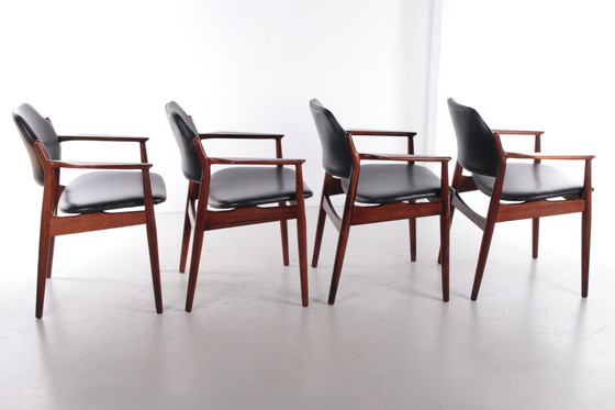 Image 1 of Arne Vodder Dining set Dining table with chairs by Sibast 1960s.