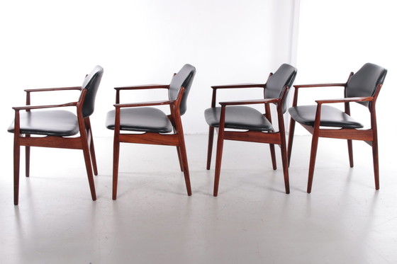 Image 1 of Arne Vodder Dining set Dining table with chairs by Sibast 1960s.