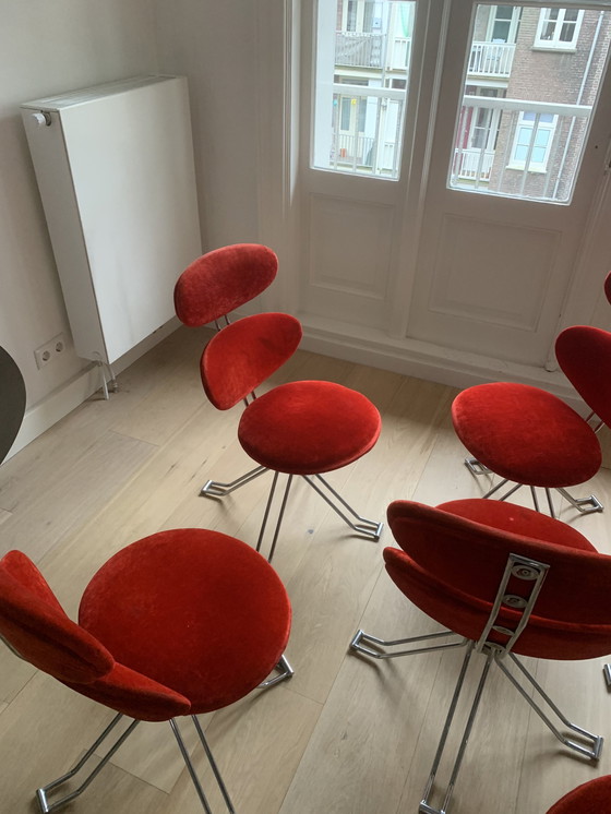 Image 1 of 6x Mid Century Swivel Chairs