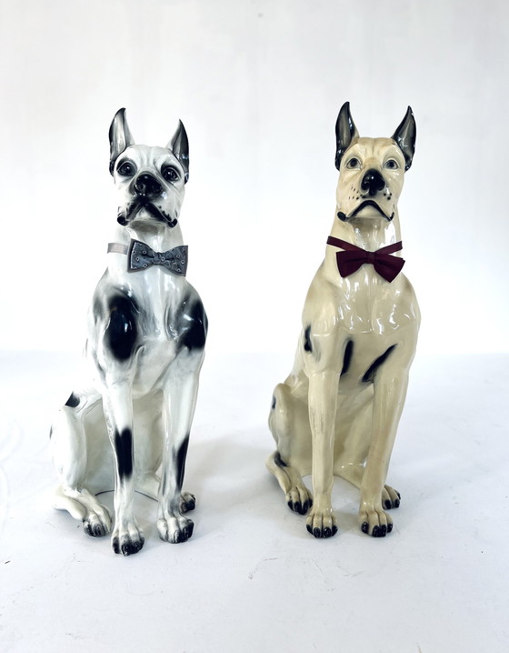 Image 1 of 2X Ceramic Great Dane