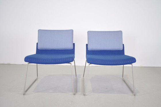 Image 1 of 2x fauteuil Gispen Triennial Relax bleu