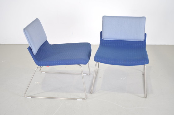 Image 1 of 2x Gispen Triennial Relax armchair blue