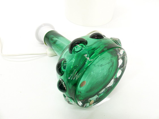 Image 1 of Scandinavian Green Glass Lamp Kosta Hans-Owe Sandeberg Sweden 1960