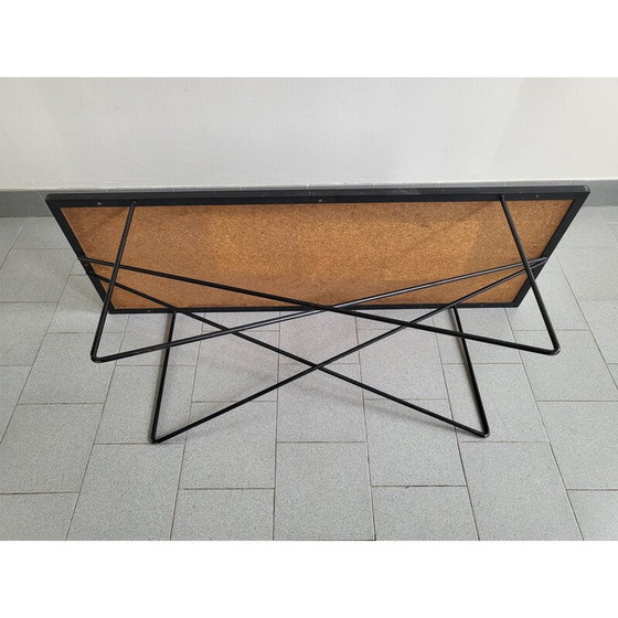 Image 1 of Tavolino da caffè vintage con piano in ceramica, 1950