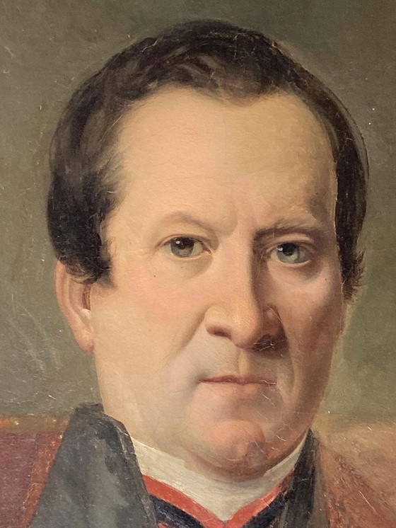 Image 1 of Large French Portrait, 19Th Century, Oil On Canvas