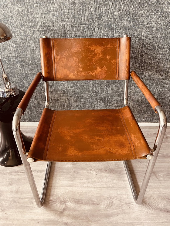 Image 1 of 2X Vintage Mart Stam S34 Armchairs For Linea Veam, Ca80S