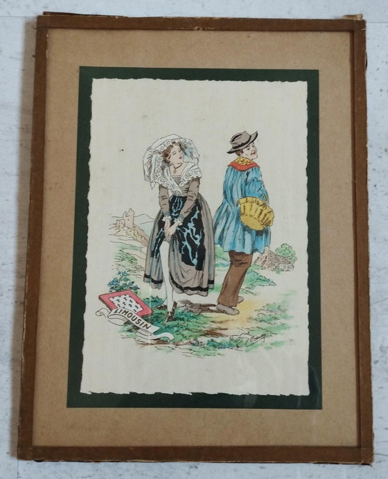 Image 1 of Conjunto de 9 cuadros con encanto - Las regiones de Francia