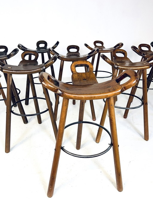 10X Spanish Stool 'Marbella,' Sergio Rodriguez, Conoform '60