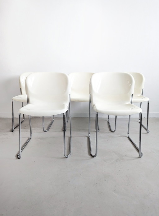 'Swing' Stackable Dining Chairs By Gerd Lange For Drabert 1980'S