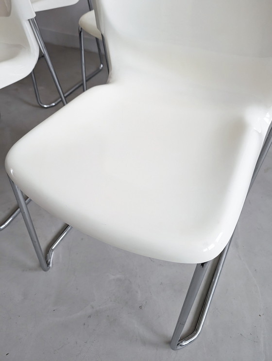 Image 1 of 'Swing' Stackable Dining Chairs By Gerd Lange For Drabert 1980'S