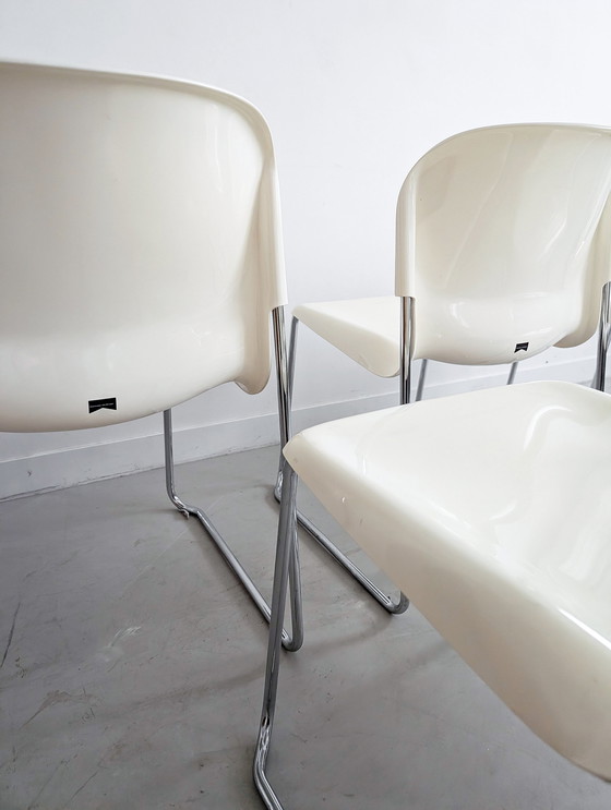 Image 1 of 'Swing' Stackable Dining Chairs By Gerd Lange For Drabert 1980'S