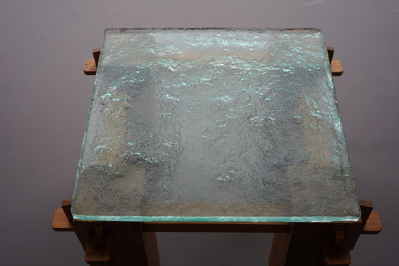 Image 1 of Table basse en pin brutaliste, 1970