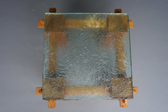 Image 1 of Table basse en pin brutaliste, 1970