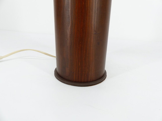 Image 1 of Pair Of Scandinavian Wooden Lamp Stands Uno & Östen Kristiansson Luxus 1970