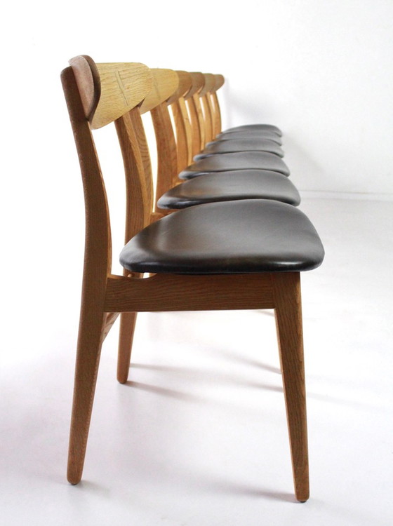 Image 1 of 6x Carl Hansen & Son CH30 chairs by Hans Wegner