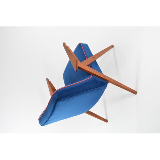 Image 1 of Poltrona Bunny vintage blu reale anni '60