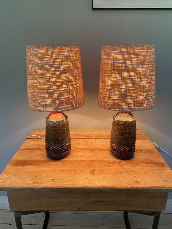 Image 1 of 2x Tilgmans ceramic table lamps