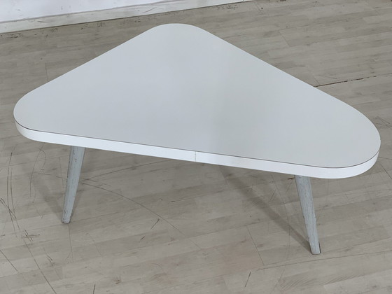 Image 1 of Retro coffee table side table kidney-shaped table vintage