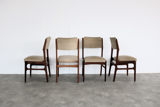 Image 1 of 4x chaise de salle à manger vintage