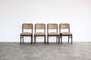 4x chaise de salle à manger vintage