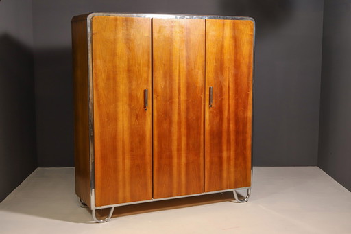 Bauhaus Wardrobe By Robert Slezák, 1930´S, Bohemia